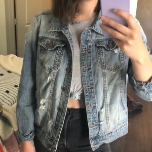 Distressed Denim Jacket